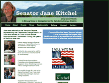 Tablet Screenshot of kitchelforsenate.com